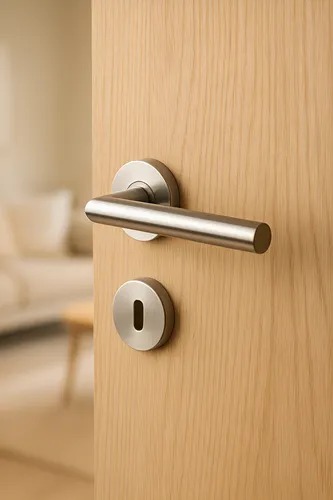 Manija de puerta moderna de acero inoxidable - Herrajes de calidad